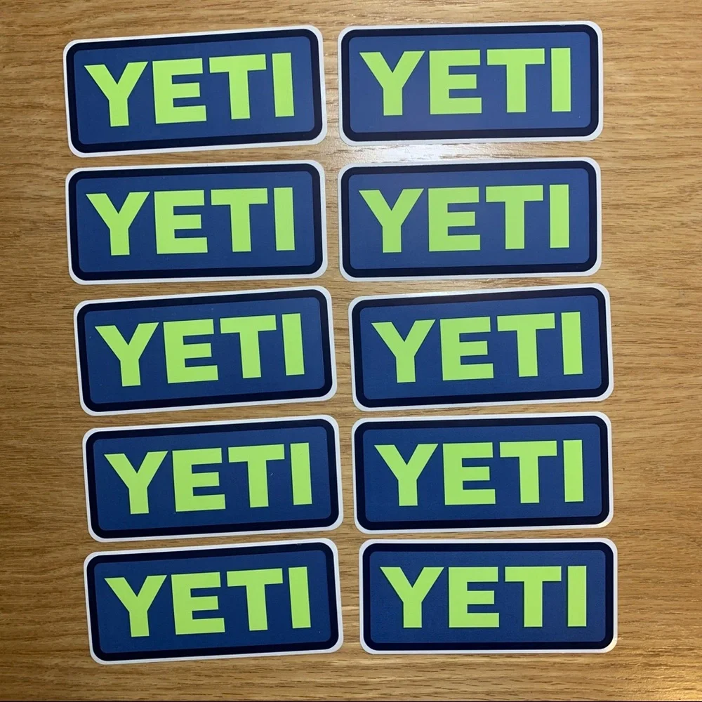 Yeti Stickers - Set of 10 - Blue/Green